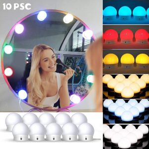 Chende Lampe Miroir RGB 10 psc mural Hollywood style