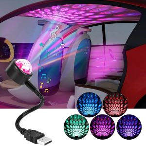 Mini lampe USB DJ pour voiture lumières RGB