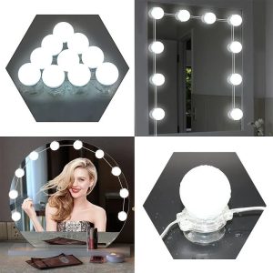 Chende Lampe pour miroir de courtoisie 10 psc Hollywood Style