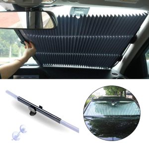 Pare-soleil pour Pare-Brise et Toit de Voitures Rétractable, facile à installer Universel