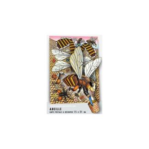 Carte postale à découper Grande Abeille