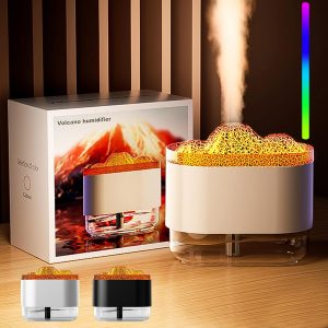 Humidificateur Volcano et Diffuseur de flamme Colorée 300ml – معطر جو على شكل بركان