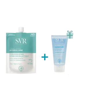 SVR HYDRALIANE CRÈME LÉGÈRE 50ML + GELÉE MOUSSANTE 55ML OFFERTE
