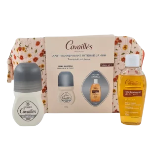 ROGE CAVAILLES DEO ROLL-ON INTENSE LP 48H 50ML + HUILE ET TROUSSE OFFERT