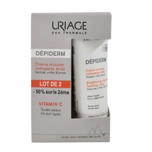 URIAGE DEPIDERM CR MOUSSE NETT ECLAT 100ML LOT2 -50% SUR LE 2EME