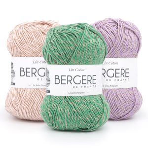 Bergere de France Lin Coton – Un fil rond 100% naturel