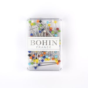 Boîte de 80 épingles à tête en verre BOHIN