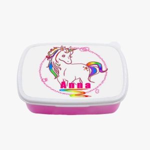 Boîte à goûter Licorne Personnalisé pour Enfant