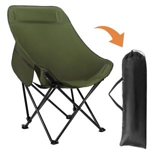 Chaise de Camping Pliante Portable à Haut Dossier – كرسي إسترخاء قابل للطي