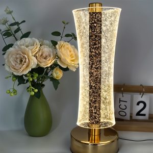 Lampe de Table LED Moderne en Cristal