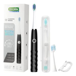 Brosse à dents électrique sonique 6 modes réglables avec 4 têtes – فرشاة أسنان
