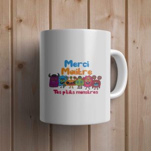 Merci maître : Tasse « tes petits monstres »