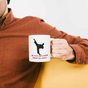 Cadeau prof de judo : Mug Super Prof