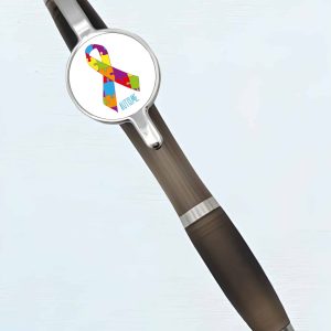 Cadeau personnalisé autiste : Stylo ruban coloré autisme