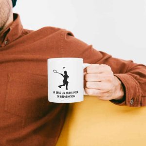 Cadeau prof de badminton : Mug super prof