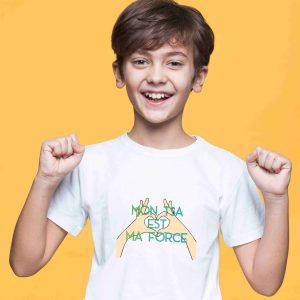 Cadeau de soutien TSA : T-Shirt blanc « mon TSA est ma force »