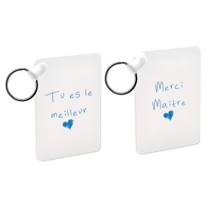 Cadeau personnalisable merci pour maître : porte clé « tu es le meilleur »