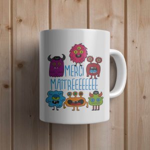 Cadeau personnalisable merci maître : Tasse « merci maîtreeeeee »