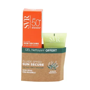 SVR ECRAN SUN SECURE FLUIDE 50+ 50ML+GEL NETT 55ML OFFERT