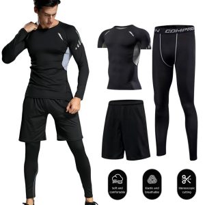 GYM Sport Kit Compression pour Hommes 3 pcs  – طقم رياضي  3 قطع