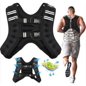 Gilet lesté d’entrainement 5KG réglable avec bretelles élargies – صدرية تدريبات للمحترفين