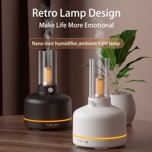 Humidificateur de style vintage avec aromathérapie et veilleuse USB T31 – معطر جو
