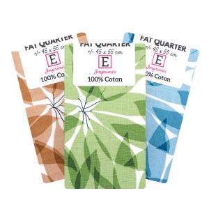 Coupon de tissu Fleurs Feuilles « FAT QUARTER »