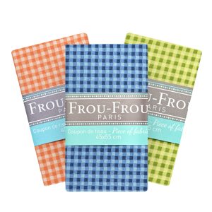 Coupon de tissu Vichy – carreaux « Frou-Frou Paris »