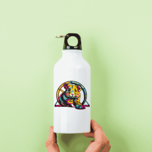 Accessoire pop art : gourde hamster