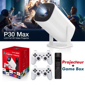 P30 MAX Retro video game consoles Android11 et Projecteur 4K