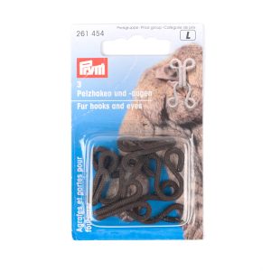 Agrafe pour fourrure marron