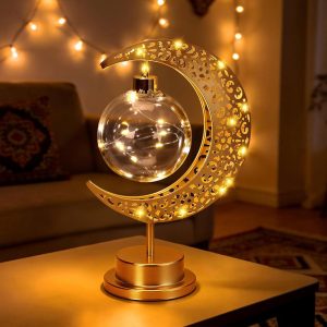 Lampe de table LED en forme de lune décoration Ramadan – مصباح ديكور رمضان