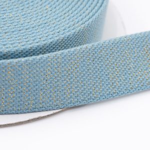 Sangle lurex or ciel – 30 mm