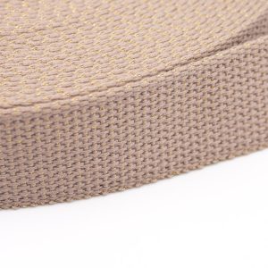 Sangle lurex or beige – 30 mm