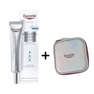 EUCERIN HYALURON-FILLER 3EFFECT CONTOUR YEUX 15ML SPF15 + TROUSSE CADEAU