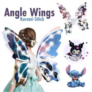Ailes Magiques Lumineuses pour Enfants Design Stitch Kuromi
