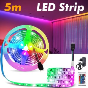 5M Bandes LED RGB 12V pour éclairage intérieur et extérieur