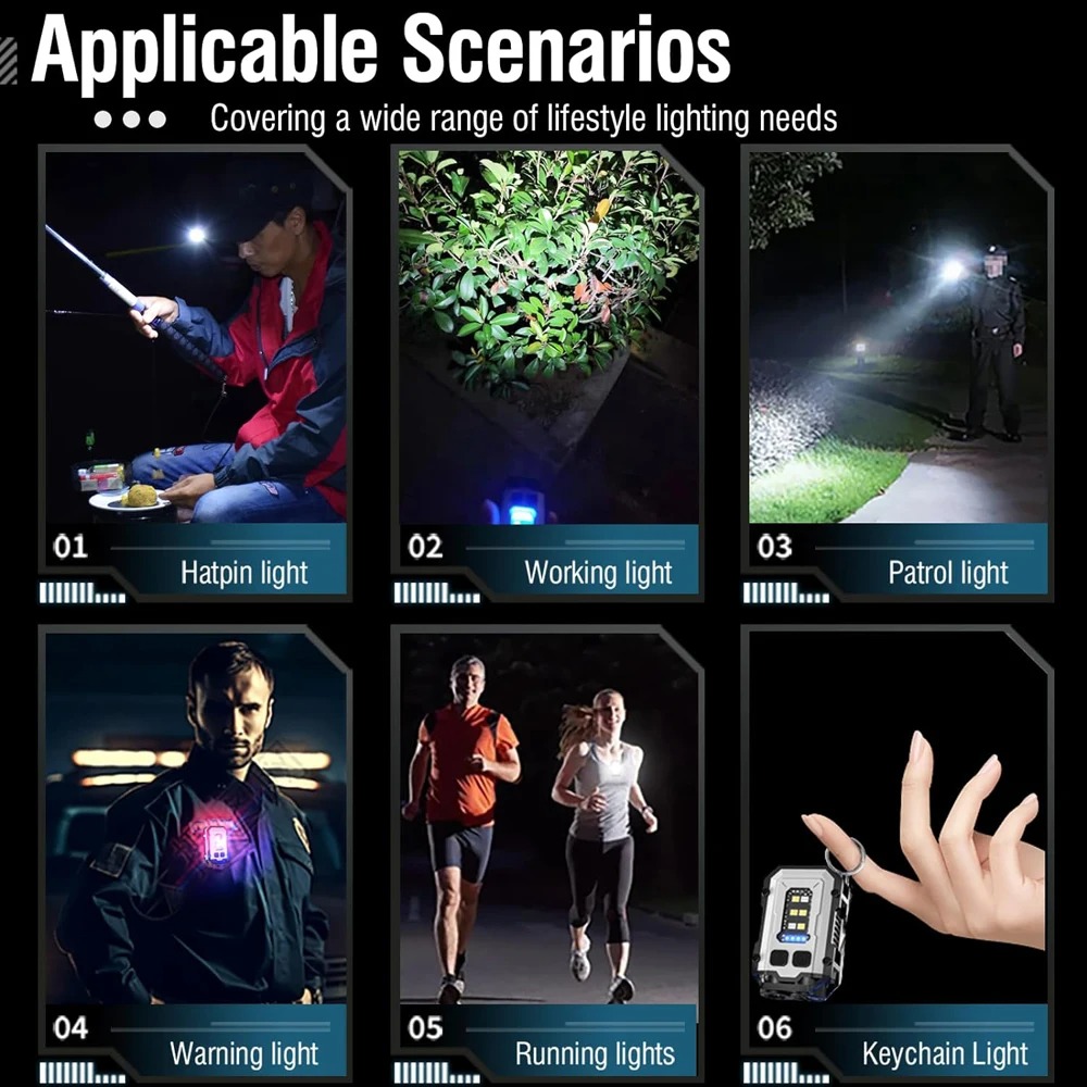 Mini Lampe de Poche Porte-Clés Étanche WD-086 – مصباح محمول – Image 8