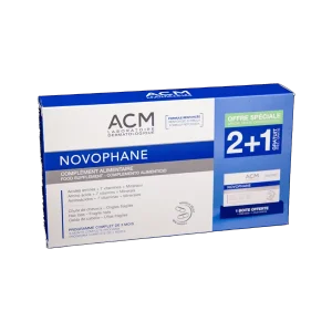 NOVOPHANE CHVX ET ONGLES GELULES B/60 LOT 2 + 1 GRAT