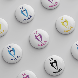 Evg idee : badge costume le marié