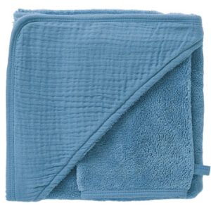 Cape de bain + gant – Pierre Bleue