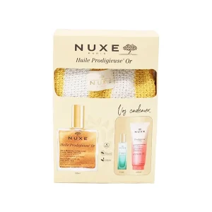 NUXE  HUILE PRODIGIEUSE OR 100ML+MINI PARFUM NEROLI 15ML+GELEE FLORALE 200ML+SAC CADEAUX