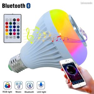Ampoule Bluetooth Avec Haut-Parleur Rgb Télécommande SansFil
