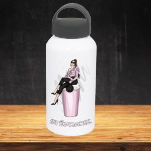 Gourde Femme Café – Prénom personnalisable