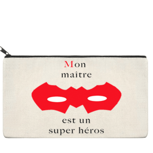 Cadeau pour maître : Trousse « mon maître est un super héros »