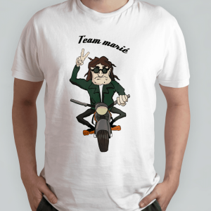 Evg mariage : t-shirt moto team marié