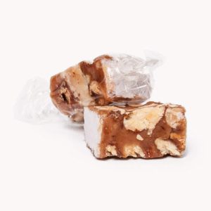 Nougat Blanc / noir mélange papilloté