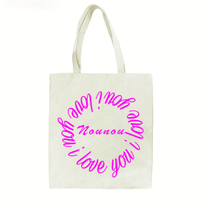 Cadeau de nounou : tote bag « i love you nounou »