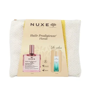 NUXE COFFRET HUILE PRODIGIEUSE  FLORALE 50ML+PARFUM NEROLI 15ML ET TROUSSE CADEAUX