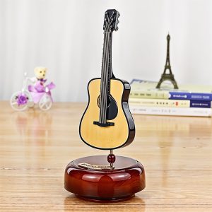 Mini instrument de musique rétro GUITARE, boîte à musique Décoration